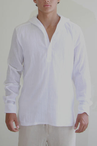 Tizio Double Layer Front Fabric - White