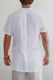 Vanu Double Layer Front Fabric - White
