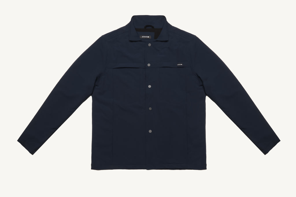 Balux Padded Shirt Jacket - Navy – hombretulum