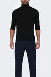 Savo Silk Blend Turtleneck - Black