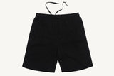 Vador Linen Blend Shorts - Black  - 8"